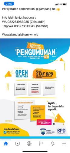 info Loker STAF BPD @Pemdes Pangkal Niur-Bangka