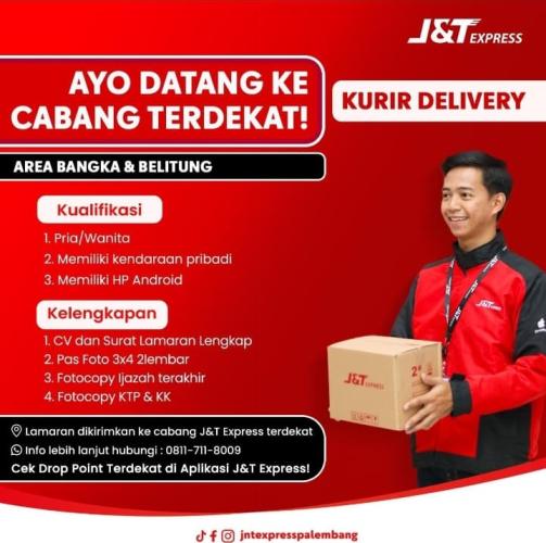 info Loker KURIR DELIVERY-J&T EXPRESS Pangkalpinang