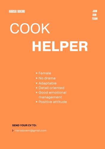 info Loker Cook Helper & Bar Crew-Harsa Boemi