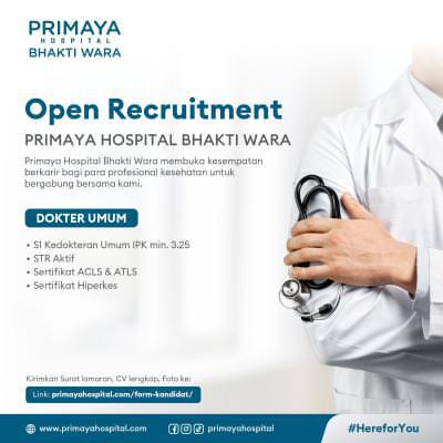 info Loker Dokter Umum-Primaya Hospital Bhakti Wara-Pangkalpinang