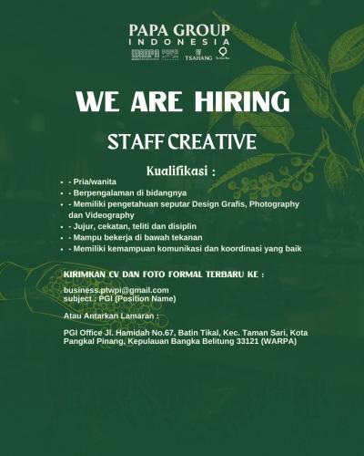 info Loker Staff Creatif-PAPA GROUP INDONESIA