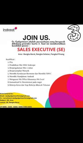 info Loker Sales Executive-Indosat Bangka