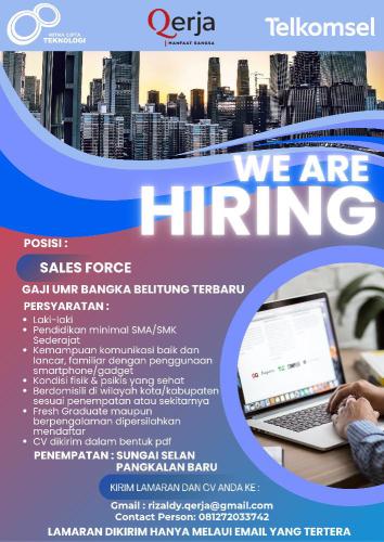 info Loker Sales Force-Mitra cipta Teknologi