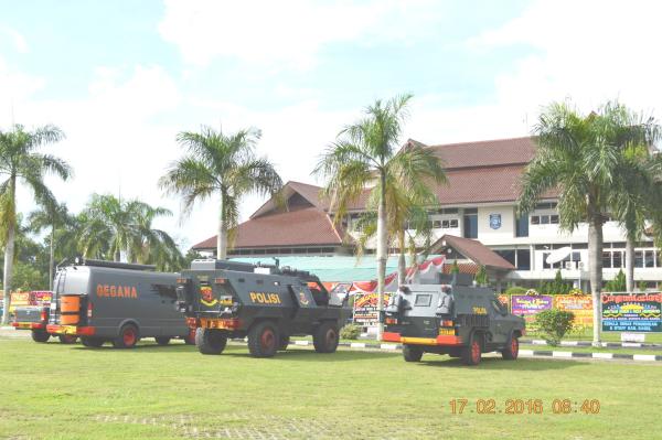 Pengamanan Pelantikan Bupati 