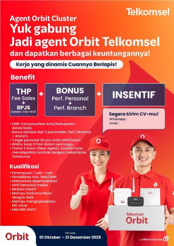 info Loker AGENT ORBIT Telkomsel