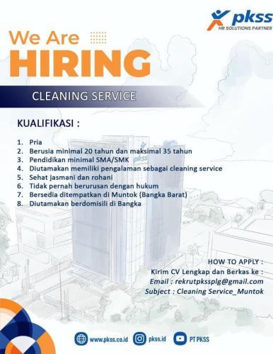 info Loker CLEANING SERVICE-Bangka