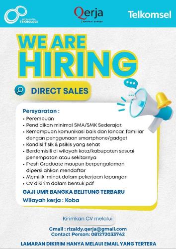 info Loker Direct Sales-Mitra Cipta Teknologi