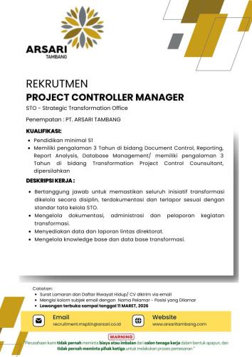 info Loker PT ARSARI TAMBANG GROUP 