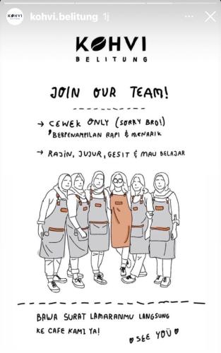 info Loker Barista @kohvi-Belitung
