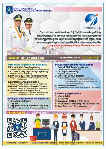 info Pemagangan Gratis di Perusahaan se-Bangka Belitung