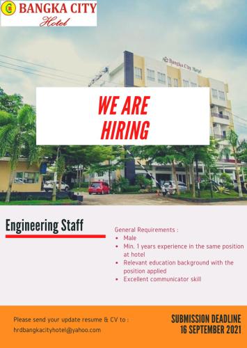 info Loker Engineering Staff @Bangkacity_hotel-Pangkalpinang
