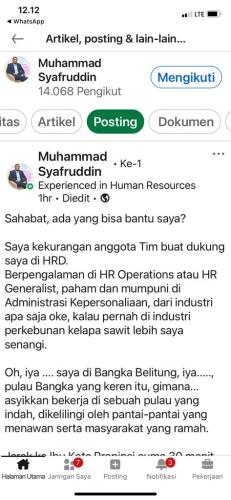 info Loker Tim HRD @PT THEP-Bangka