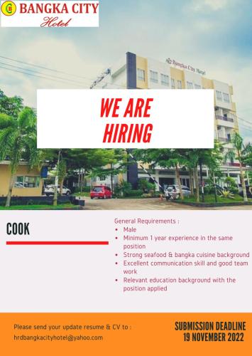 info Loker Cook-Bangka City Hotel