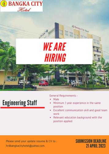 info Loker ENGINEERING STAFF-Bangka City Hotel