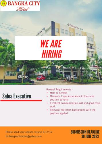 info Loker Sales Executive-Bangka City Hotel