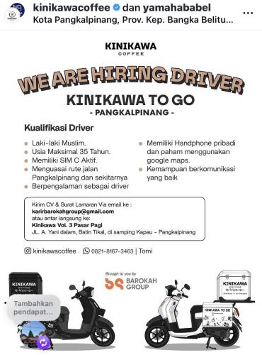 info Loker Restoran KINIKAWA-Pangkalpinang