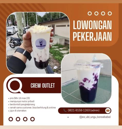 info Loker CREW OUTLET-es ubi ungu Pangkalpiang