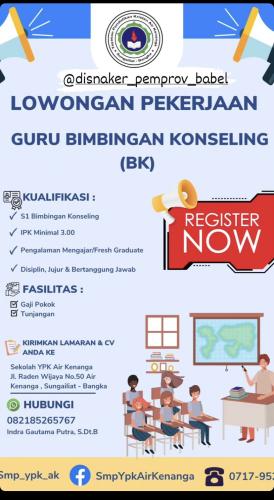 info Loker Guru Bimbingan Consoling/BK-SMP YPK AirKenanga Sungailiat