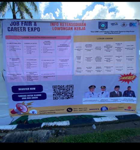 JobFair yang diselenggarakan oleh Dinas Pendidikan Pemerintah Provinsi Bangka Belitung