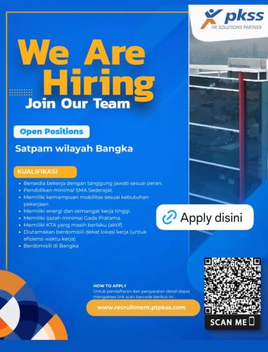 info Loker Satpam Wilayah Bangka