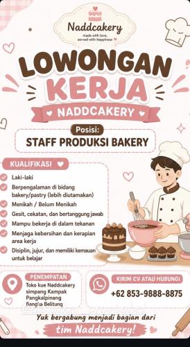 info Loker NADDCAKERY-Pangkalpinang
