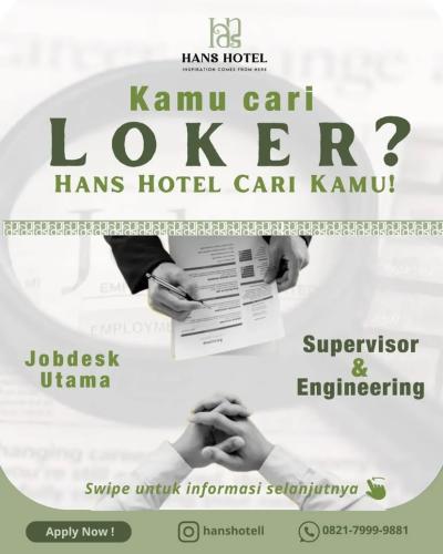 info Loker Supervisor & Engineering-Hans Hotel Bangka