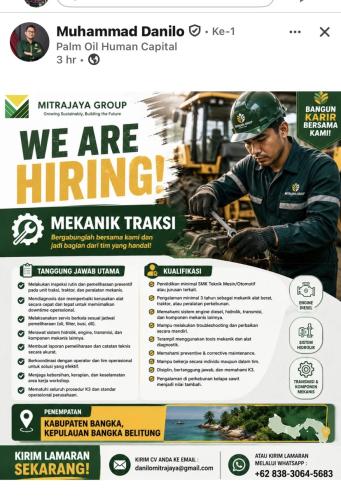 info Loker MITRA JAYA GROUP-Kabupaten Bangka