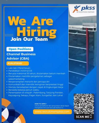 info Loker Channel Business Advisor/CBA- Perbankan tanjungpandan & Sungailiat