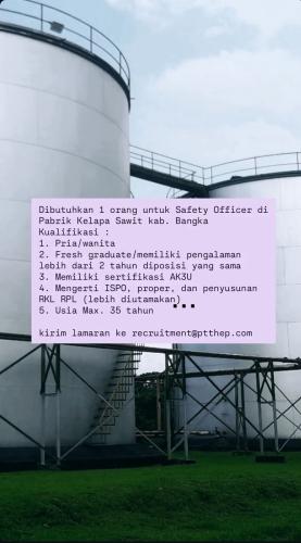 info Loker Safety Officer-PT THEP