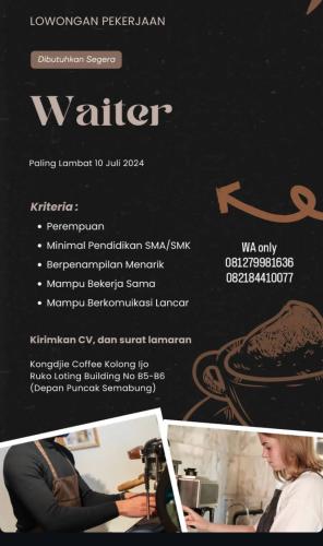 info Loker Waiter-KongDjie Kolong ijo