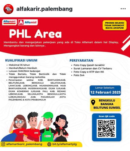 info Loker PHL Area-AlfaMart-Bangka Belitung
