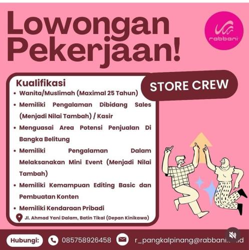 info Loker Store Crew-Rabbani PangkaPinang