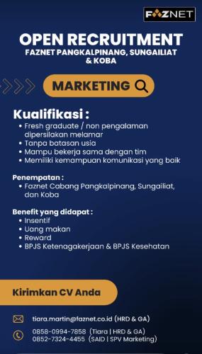 info Loker FAZNET Pangkalpinang