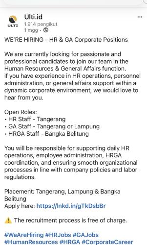 info Loker  PERSADA GROUP RAYA/HINO-Bangka Belitung