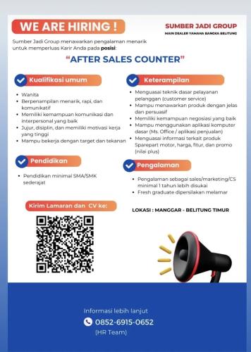 info Loker SUMBER JADI GROUP-Bangka Belitung