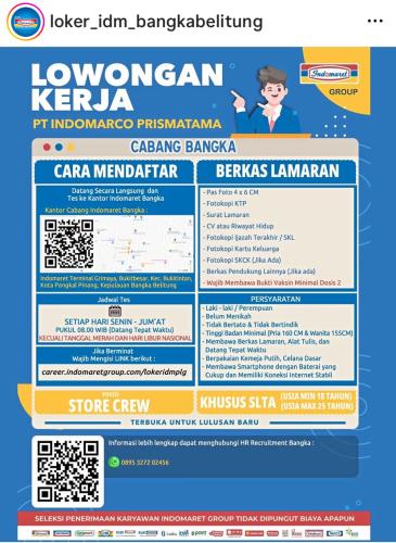 info Loker CREW-PT Indomarco Prismatama