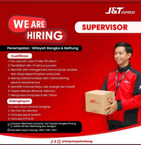 info Loker SUPERVISOR-J&T Pangkalpinang