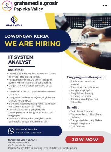info Loker GRAHA MEDIA UTAMA-Grosir Pangkalpinang