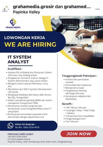 info Loker GRAHAMEDIA GROSIR-Pangkalpinang