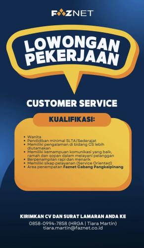 info Loker Customer Service PT MITRA LINTAS MULTIMEDIA-Pangkalpinang