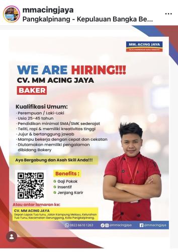 info Loker MM ACING JAYA-Pangkalpinang