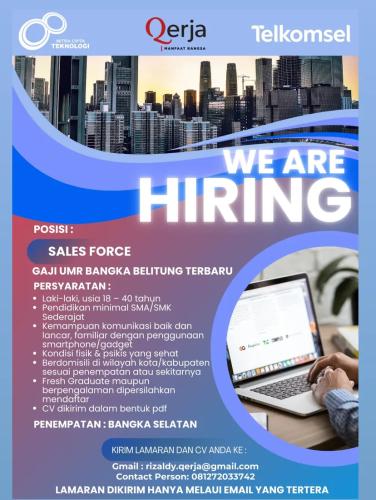 info Loker Sales Force-Sales Force-Mitra Cipta Teknologi