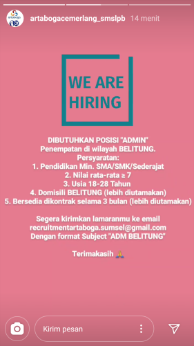 info lowongan bagi pekerja