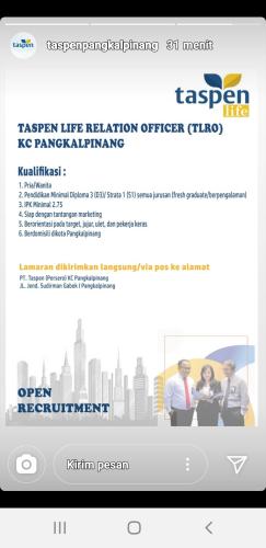 info lowongan calon pekerja