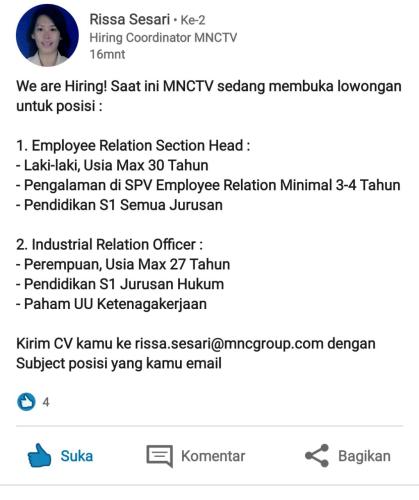 info kerja