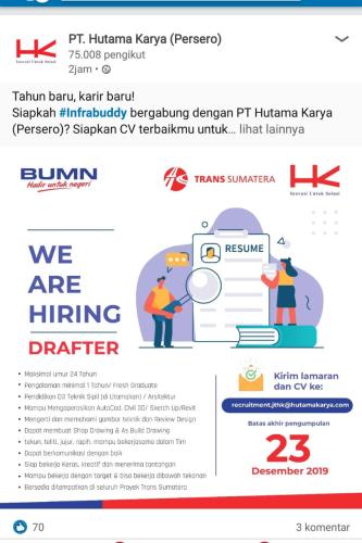 info lowongan calon pekerja