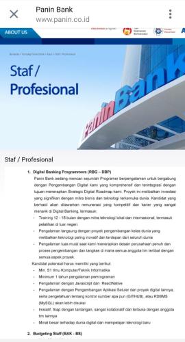 info lowongan calon pekerja