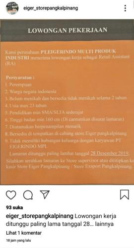 info lowongan calon pekerja