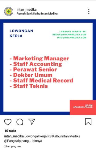 info lowongan calon pekerja