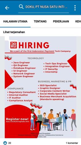 info lowongan calon pekerja